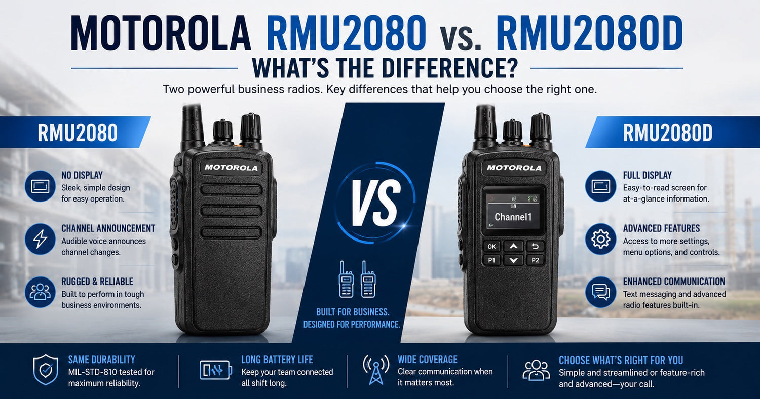 Motorola RMU2080 vs. RMU2080D: What's the Difference?
