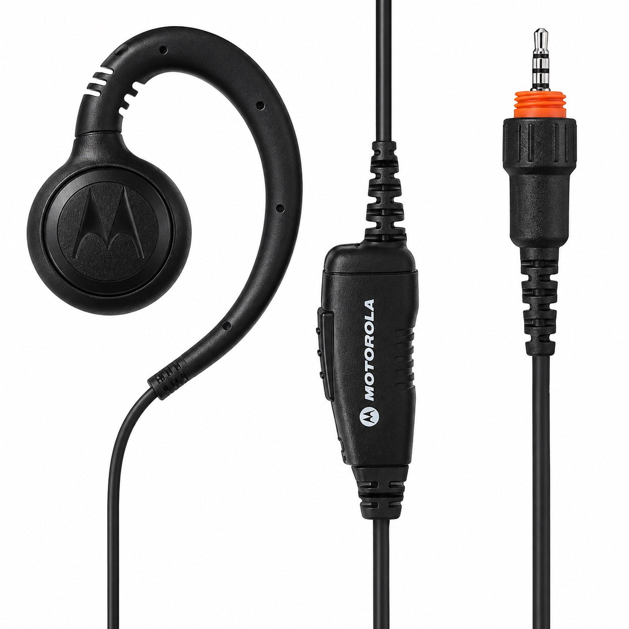 Motorola HKLN4529 Short-Cord Swivel Earpiece with PTT & Mic