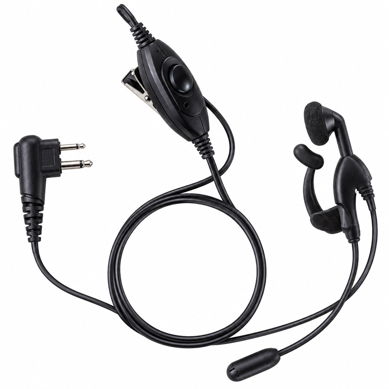 Motorola PMMN4001 Ultra-Light Earpiece with Boom Microphone & In-Line PTT